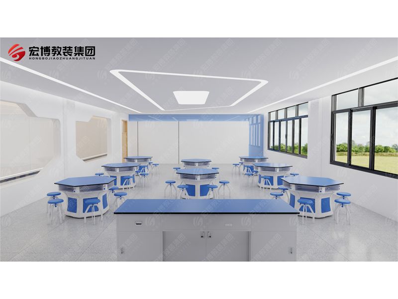 六邊形桌科學實驗室