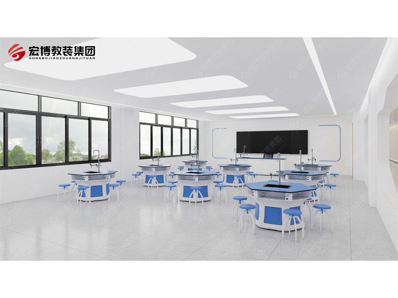 六人桌帶水科學實驗室